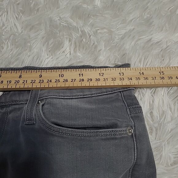 Hudson Women's Nico Mid Rise Super Skinny - Trooper Grey Size 27 - Picture 13 of 15